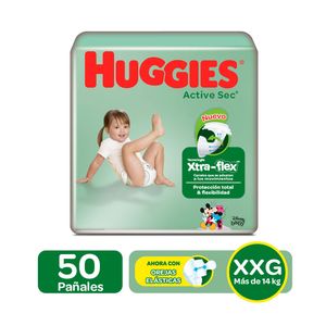 PAÑALES HUGGIES ACTIVE SEC ETAPA 5
