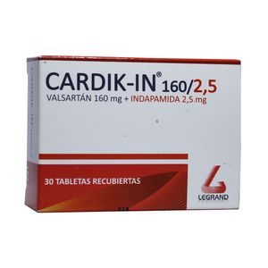 CARDIK IN TABLETAS 160MG/2,5MG