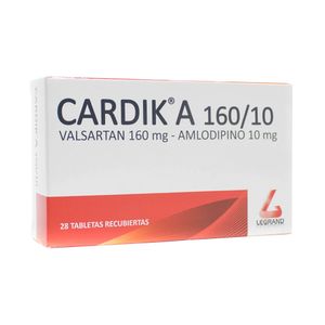 CARDIK A (RG) TABLETAS 160 MG/10 MG