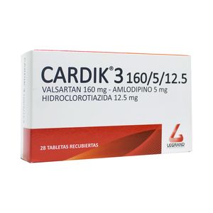 CARDIK 3(RG) TABLETAS 160/5/12.5MG