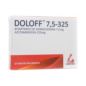 DOLOFF TABLETAS 7.5MG/325MG