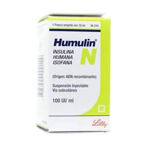HUMULIN N (CF) VIAL 100 UI CAJA 10 ML