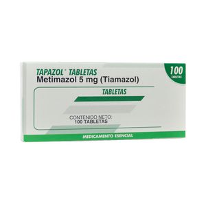 TAPAZOL TABLETAS 5 MG