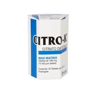 CITRO-K TABLETAS 1080 MG