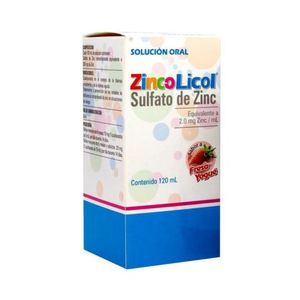 ZINC-O SOLUCION FRASCO 120 ML