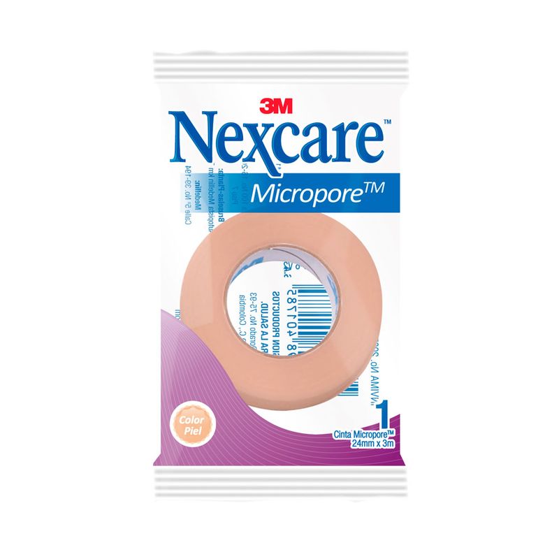 Micropore Color Piel 1x10yd NEXCARE