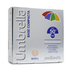 +++UMBRELLA MARFIL 1 BASE COMPACTA SPF 50 CAJA 11 G