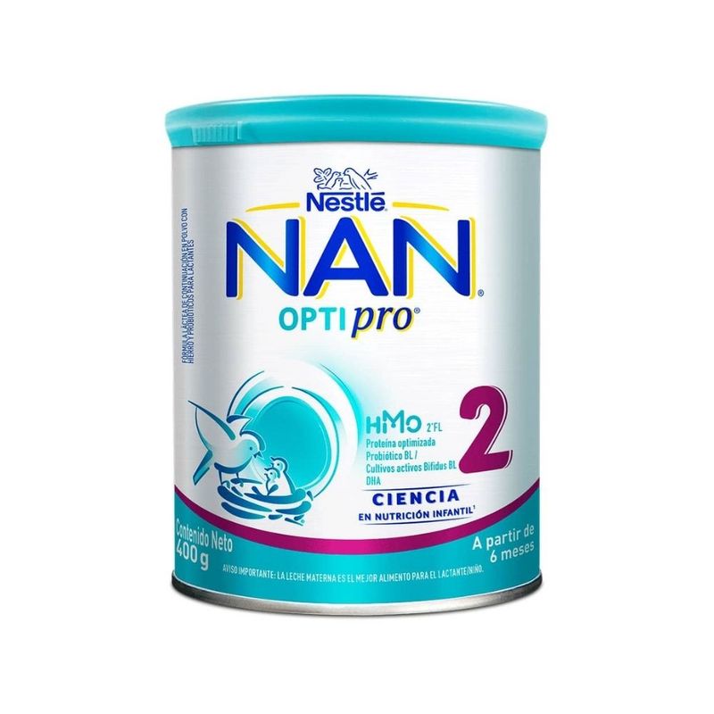 (NAN PRO 2) - LECHE EN POLVO PROBIOTICS ETAPA 2 LATA X 400 GRAMOS