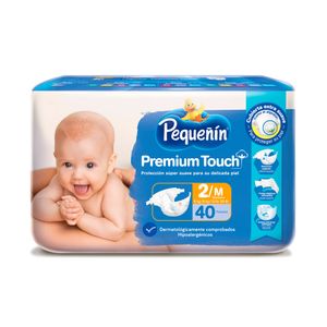 PAÑALES PEQUEÑIN PREMIUM TOUCH ETAPA 2 BOLSA X 40 UNDS