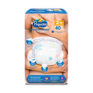 PAÑALES PEQUEÑIN PREMIUM TOUCH ETAPA 2 BOLSA X 40 UNDS