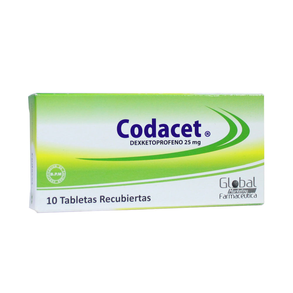 CODACET TABLETAS 25 MG - Farmacia Pasteur - Farmacias Pasteur