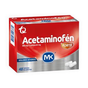 ACETAMINOFEN FORTE+++ TABLETAS 500MG/65MG