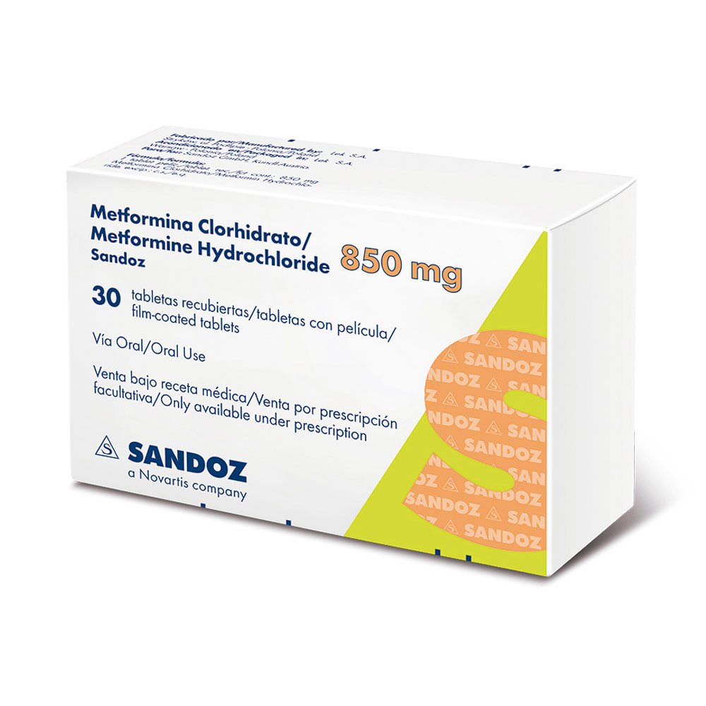 Precio de metformina sandoz 850 mg