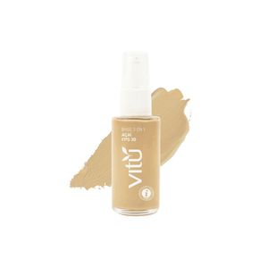 BASE LIQUIDA VITU 3 EN 1 ACAI CASTAÑA FPS 30 FRASCO 28 ML