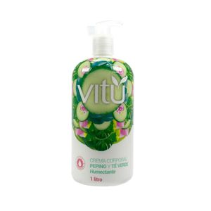CREMA VITU PEPINO Y TE VERDE FRASCO 1 LITRO