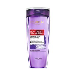 AGUA MICELAR REVITALIFT ACIDO HIALURONICO FRASCO 400 ML