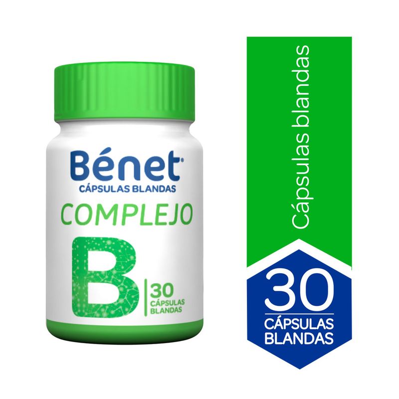 BENET COMPLEJO B CAPSULAS FRASCO X 30 UNDS - Farmacia Pasteur ...