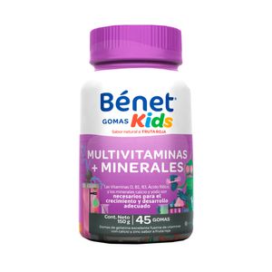 BENET KIDS MULTIVIT+MINERALES GOMAS FRASCO X 45 UNDS