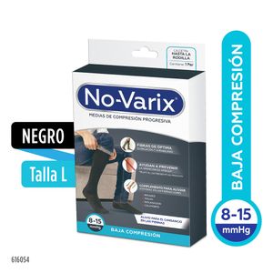 CALCETIN NO-VARIX HOMBRE NEGR 8/15 T. L CAJA X 1 PAR