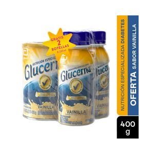 GLUCERNA VAINILLA 400 GR GTS LIQUIDO BOTELLA 2 X 237ML