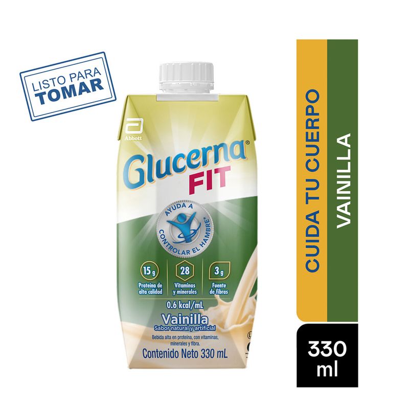 GLUCERNA FIT LIQUIDO VAINILLA TETRAPACK 330 ML - Farmacia Pasteur ...