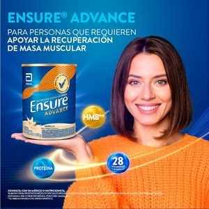 ENSURE ADVANCE VAINILLA POLVO PROTEINA + HMB LATA 850 G