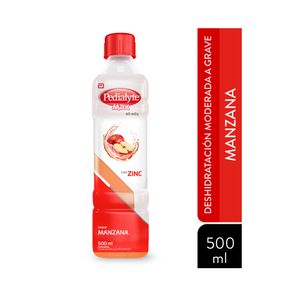 PEDIALYTE 60 ZINC MANZANA FRASCO 500 ML