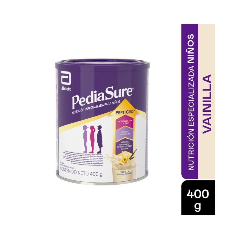 PEDIASURE POLVO VAINILLA LATA 400 G - Farmacia Pasteur