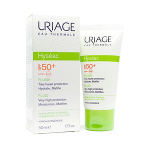 +++URIAGE HYSEAC FLUIDO SPF 50+ CAJA 50 ML