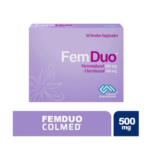 FEMDUO OVULOS 500MG/100MG