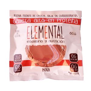 GALLETA PROTEINA ELEMENTAL MOKA BOLSA 80 G