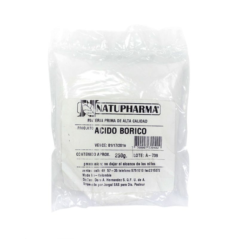 BORAX POLVO BOLSA 1 LIBRA - Farmacia Pasteur - Medicamentos y