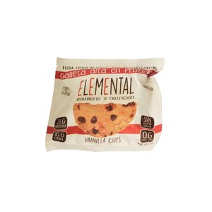 GALLETA PROTEINA ELEMENTAL VAINILLA CHIPS BOLSA 80 G