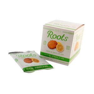 GALLETA VEGANA PROTEINA ROOTS ELEMENTA LIMON