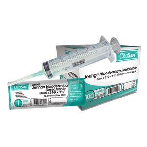 JERINGA HIPODERMICA ALFASAFE 50 ML