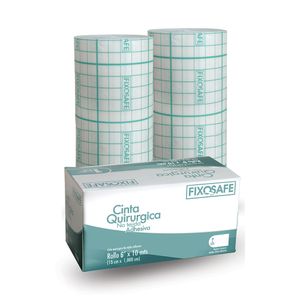 CINTA ADHESIVA NO TEJIDA FIXOSAFE 6" CAJA X 10 MTS