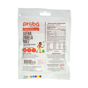 PROBA GALLETA AVENA PANELA NUEZ BOLSA 45 G