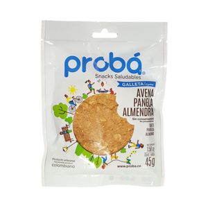PROBA GALLETA AVENA PANELA ALMENDRAS BOLSA 45 G