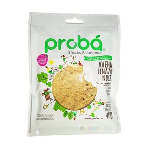 PROBA GALLETA AVENA NUEZ LINAZ BOLSA 40 G