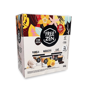FREEZEN HELADO AMARILLO SIX PACK SURTIDO CAJA 510 G