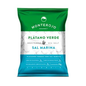 MONTE ROJO PLATANOS VERDES SAL MARINA BOLSA 30 G