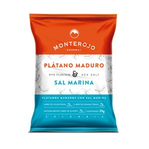 MONTE ROJO PLATANOS MADUROS SAL MARINA BOLSA 25 G