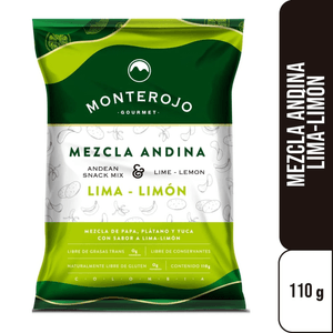 MONTE ROJO MEZCLA ANDINA LIMA LIMON BOLSA 110 G