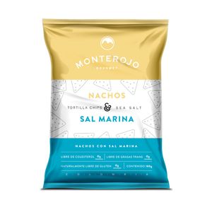 MONTE ROJO NACHOS SAL MARINA BOLSA 140 G