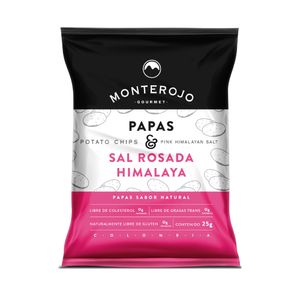 MONTE ROJO PAPAS SAL ROSADA BOLSA 25 G