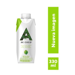 AGUA DE COCO A DE COCO 100% NATURAL TETRAPACK 330 ML