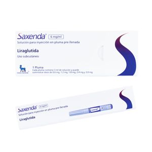 SAXENDA (CF) (RG) PLUMA PRELLENADA 6MG/ML CAJA X 1 UND