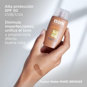 ISDIN FUSION WATER MAGIC FOTOPROTECTOR COLOR BRONZE CAJA 50 ML