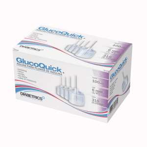 AGUJA PLUMA GLUCOQUICK 31 MM 6 G