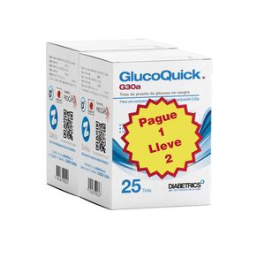 GLUCOQUICK G30A X 25 UNDS TIRILLAS CAJA PAGUE 1 LLEVE 2